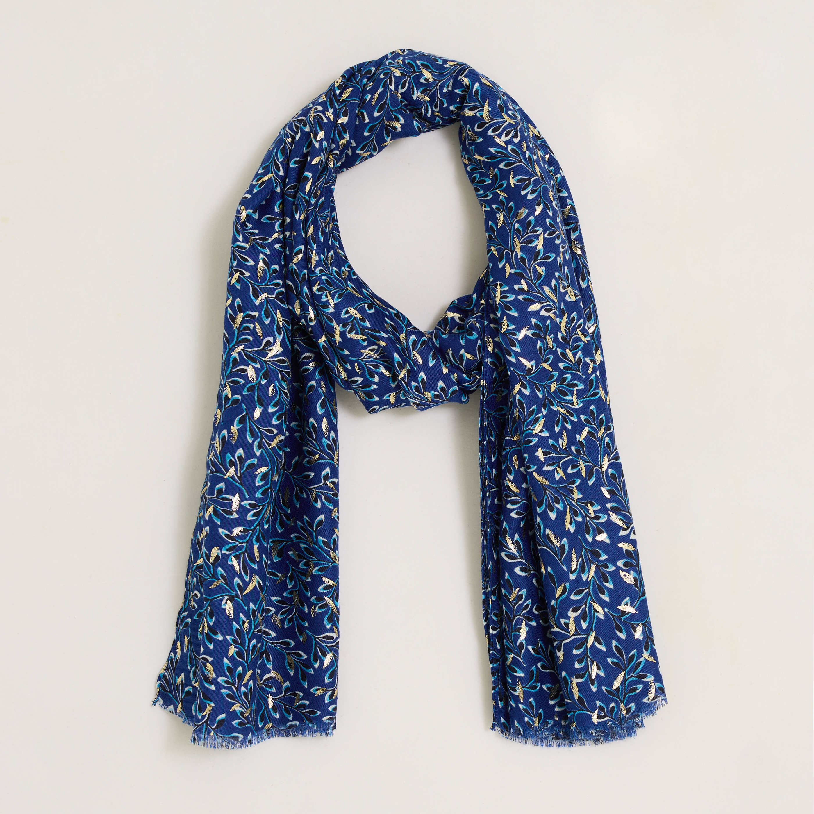 Etole feuilles brillantes femme