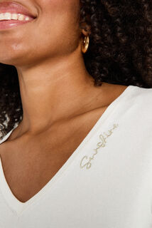 Pull manches courtes femme