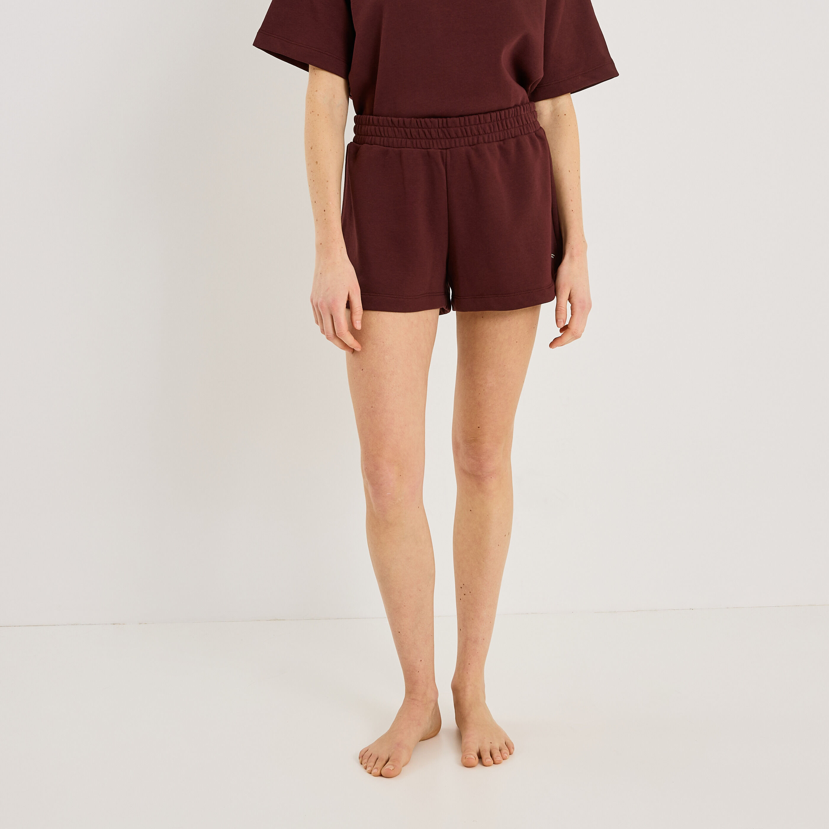 Short de pyjama avec broderie femme