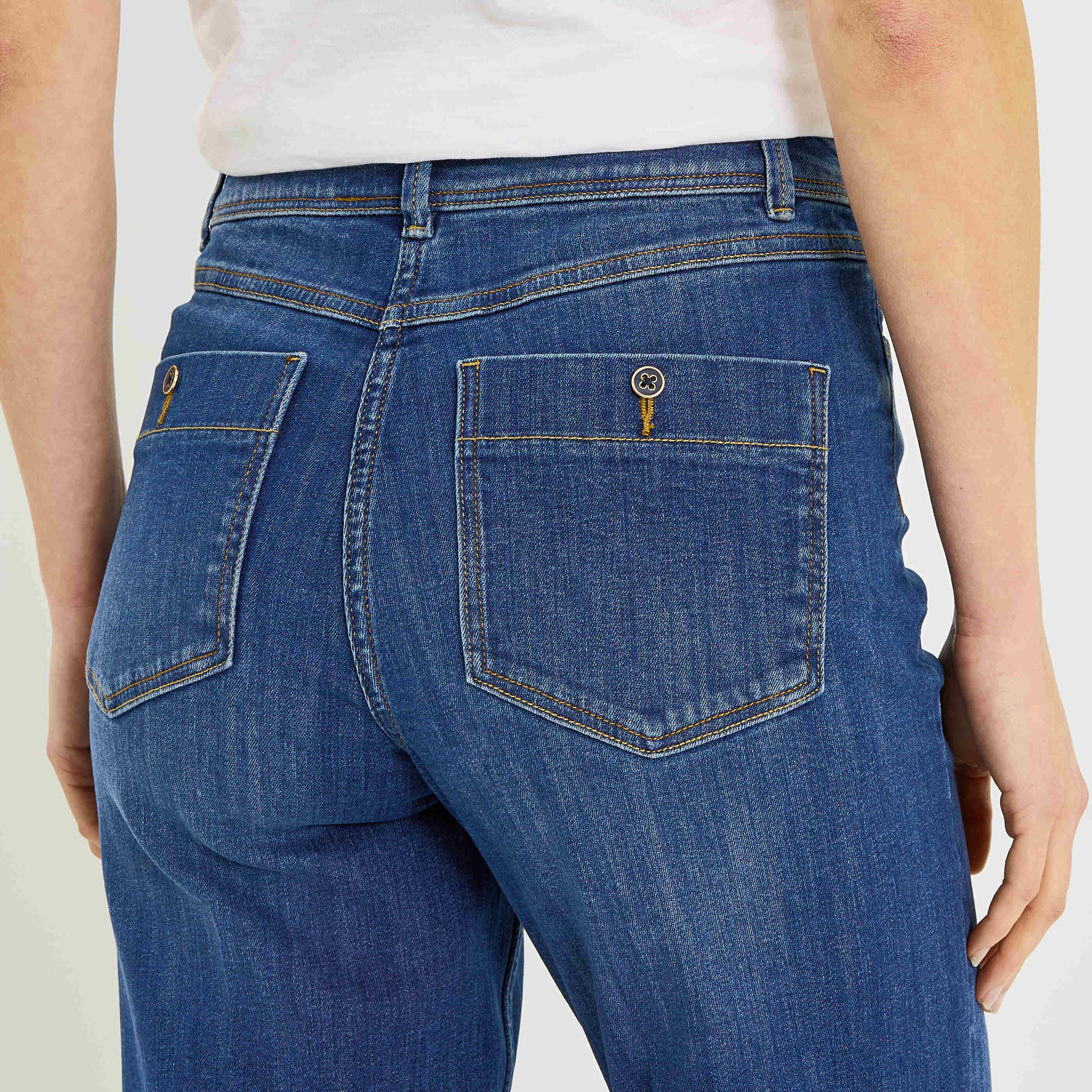 Jean flare raccourci KANSAS RF02 femme