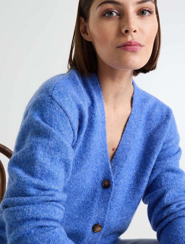 Gilet col V femme