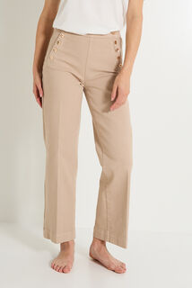 Jean flare raccourci POMPON F02 femme