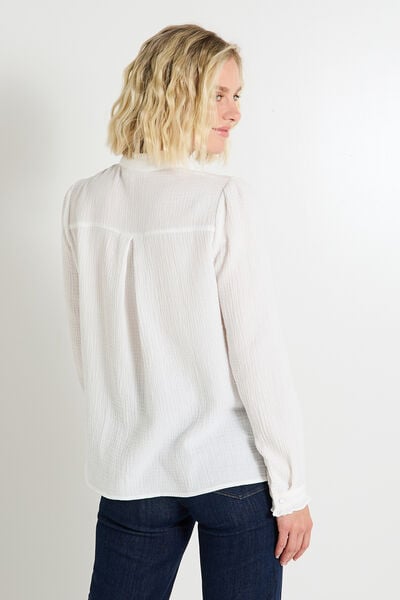 Blouse en gaze de coton femme