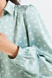 Chemise satinée à manches longues