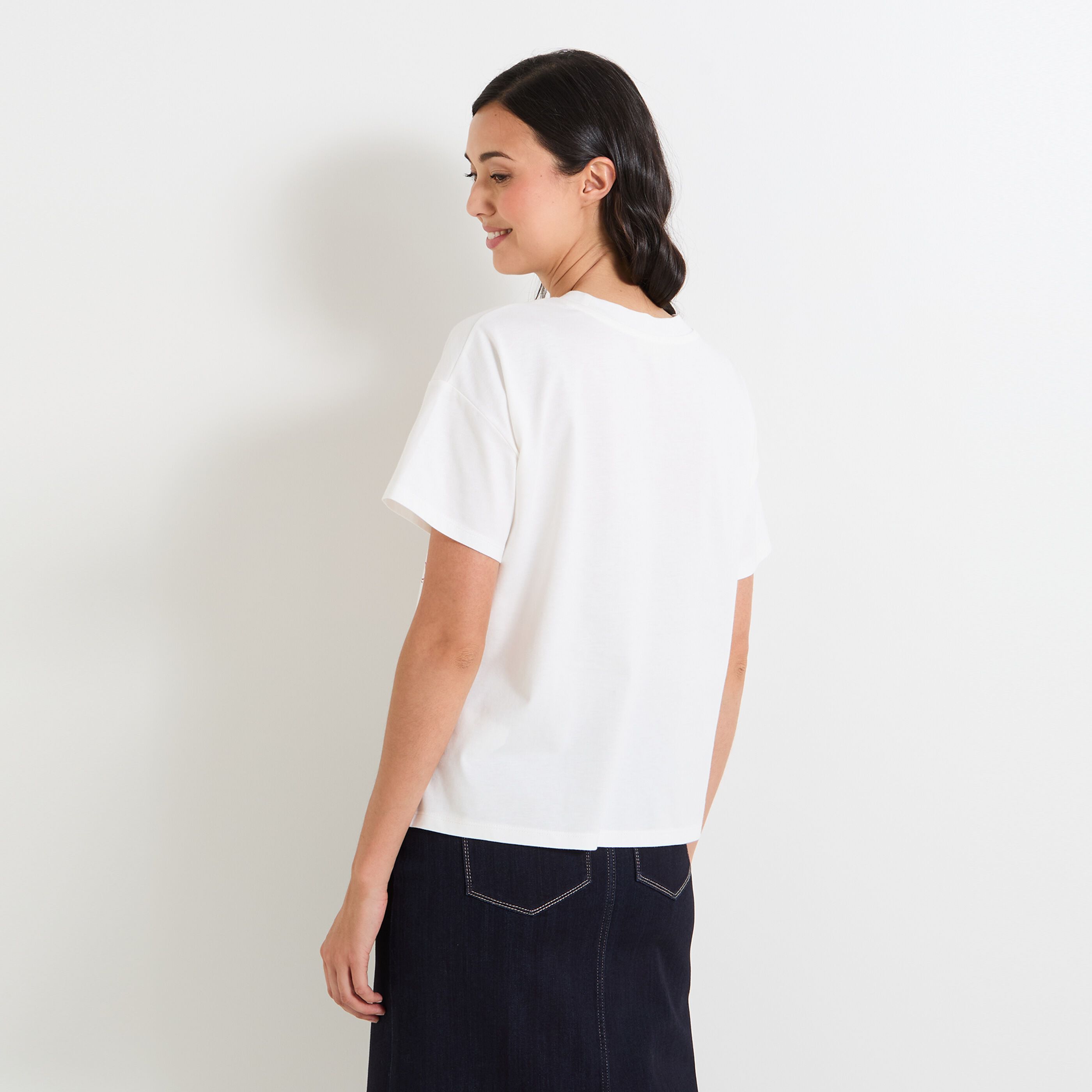 T-shirt col rond femme