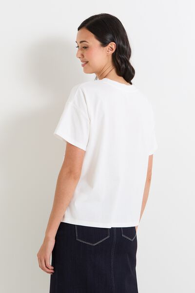 T-shirt col rond femme