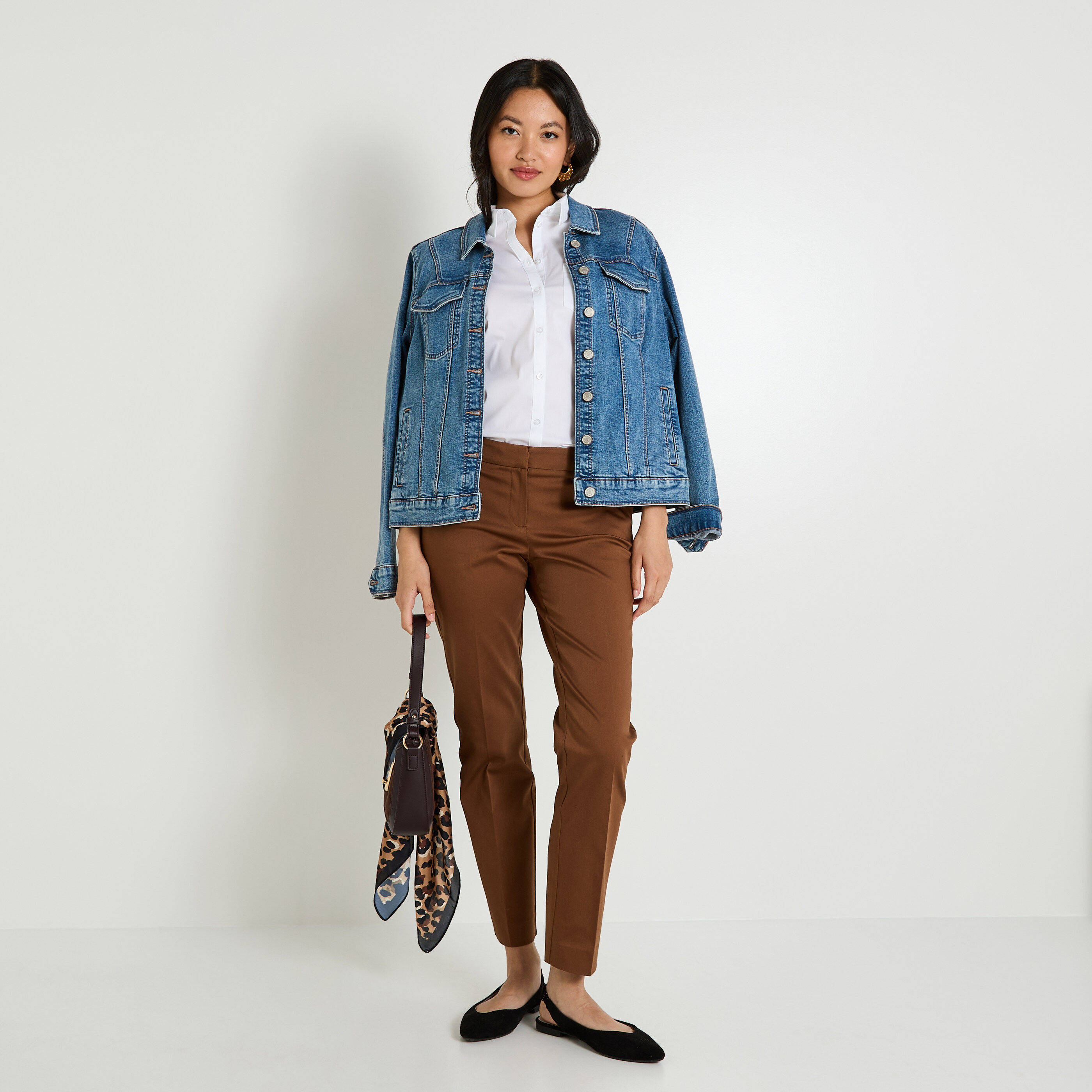 Pantalon cigarette femme