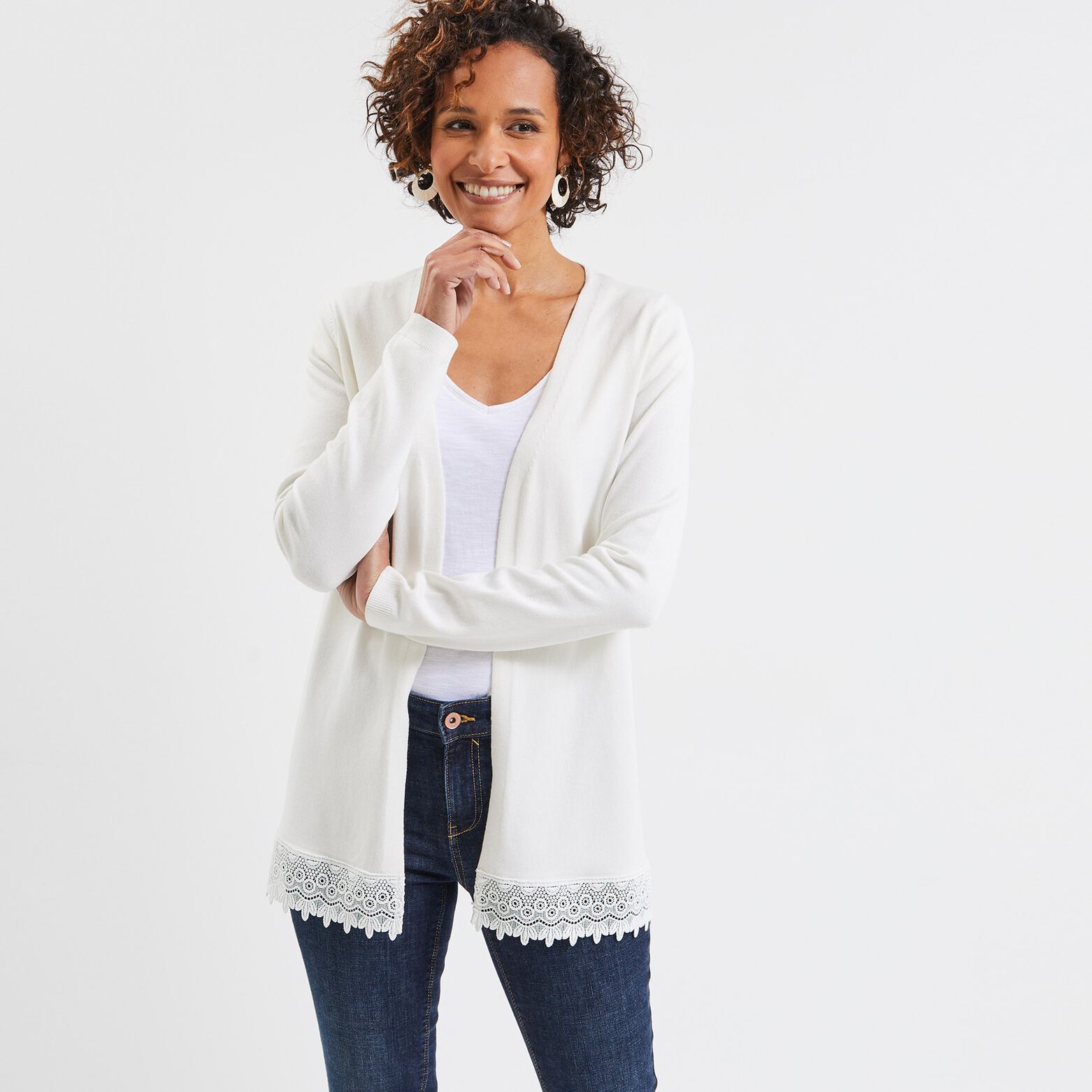 Gilet mi long femme