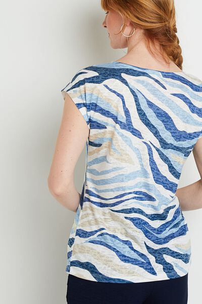 T-shirt manches courtes imprimé femme