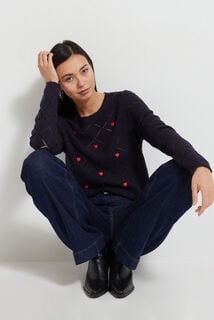 Pull ajouré fantaisie femme