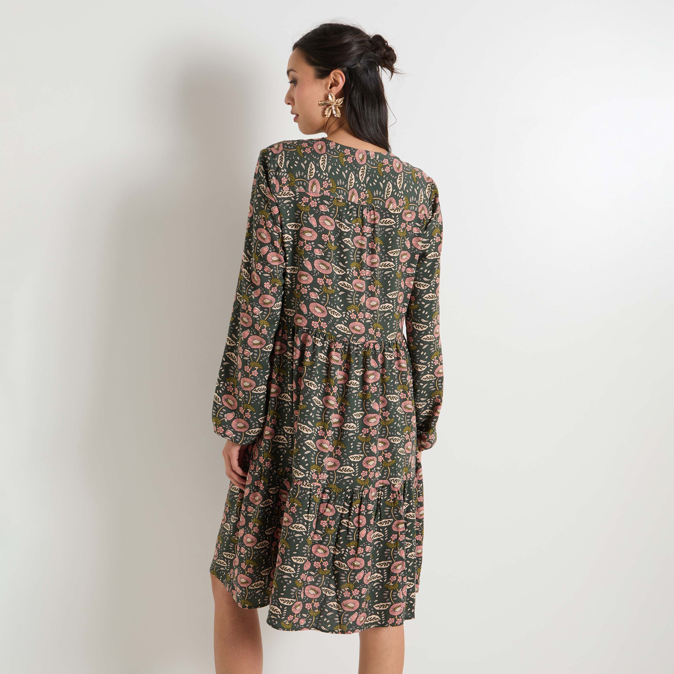 Robe manches longues femme