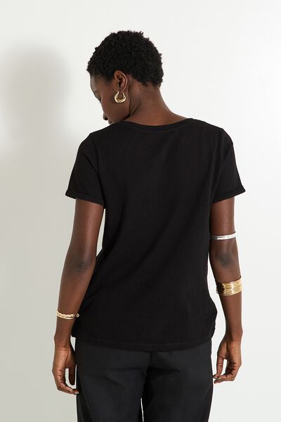 T-shirt col rond femme