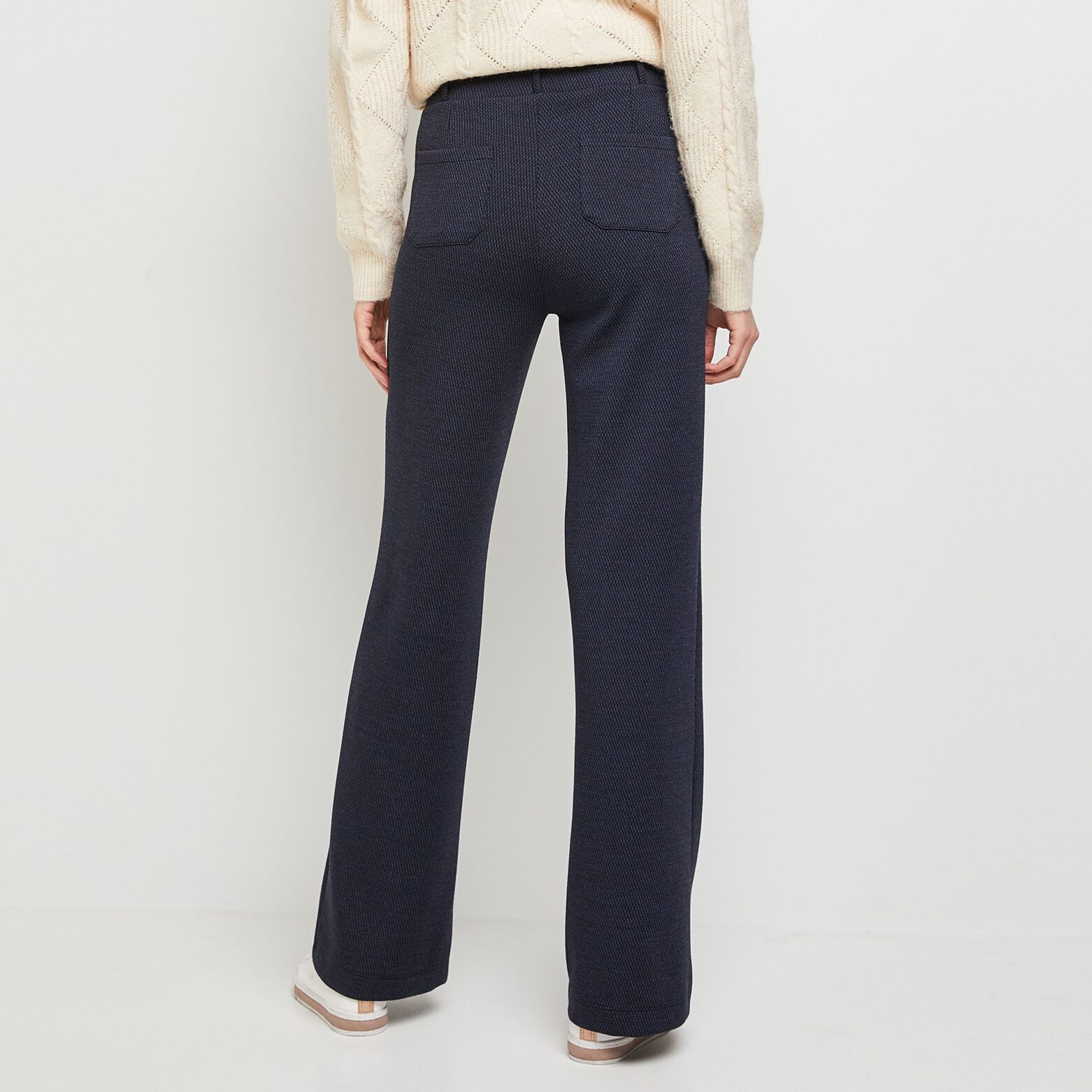 Pantalon en maille large femme