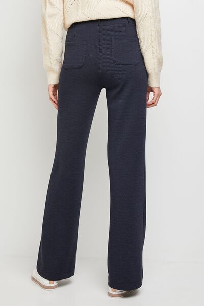 Pantalon en maille large femme