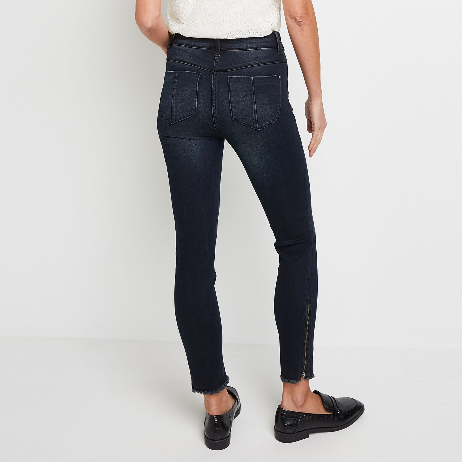Jean Slim raccourci femme