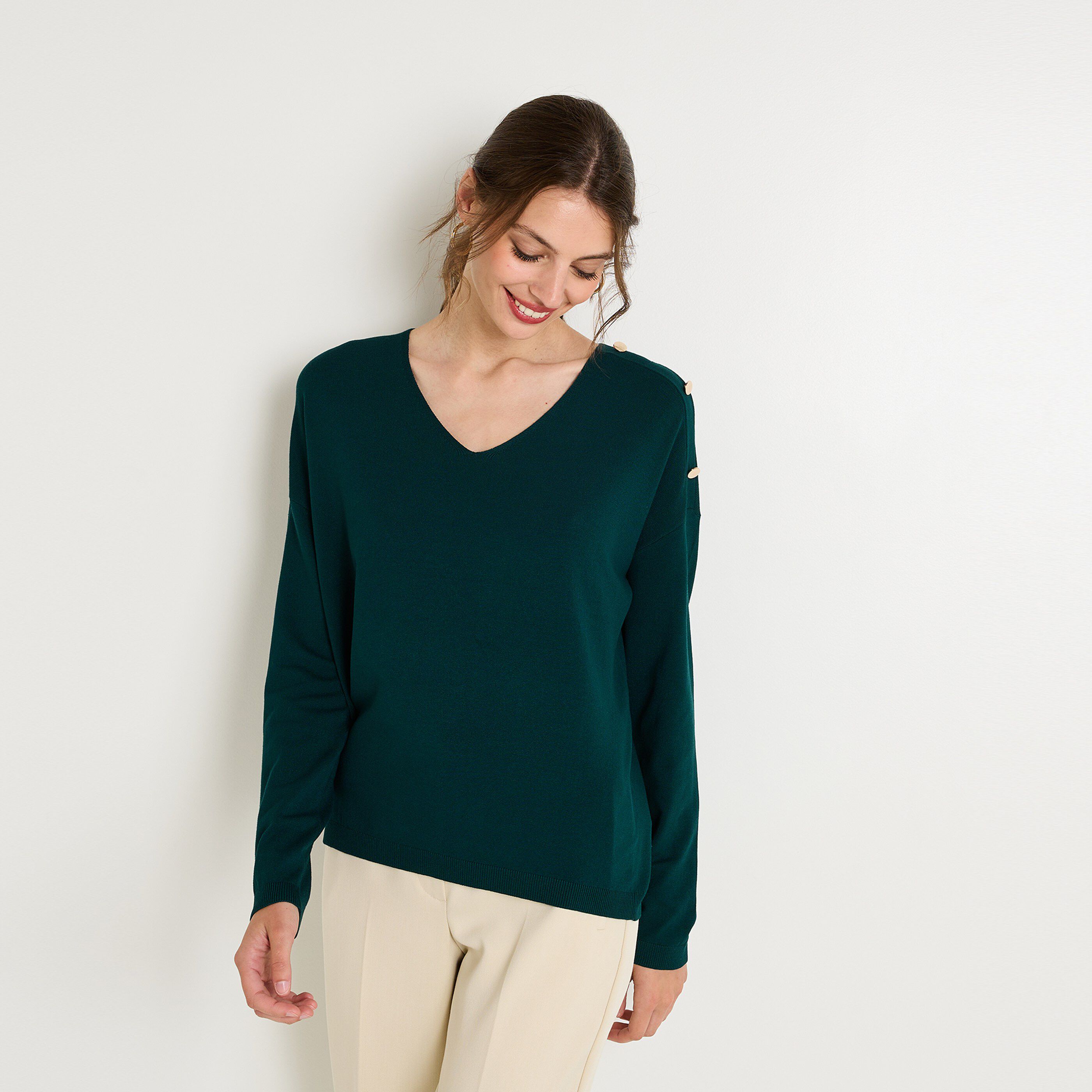 Pulls marrons femme Grain de Malice