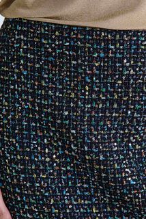 Jupe tweed sequins femme