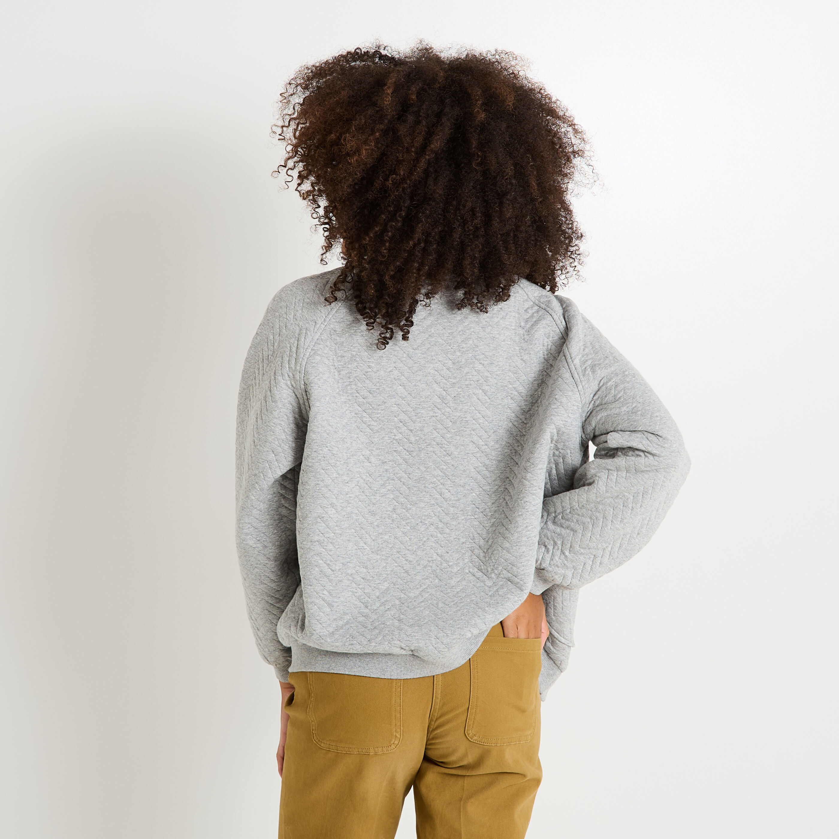 Bomber en maille matelass&eacute;e femme