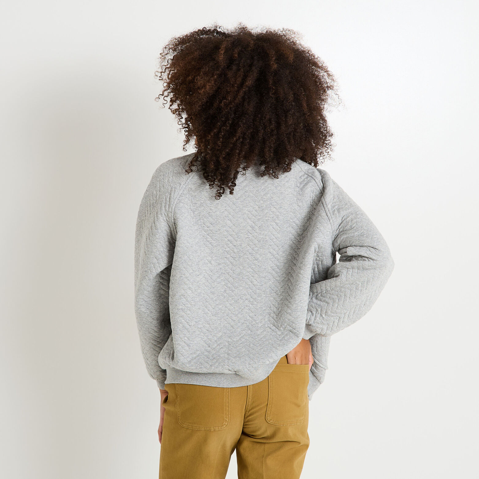 Bomber en maille matelassée femme