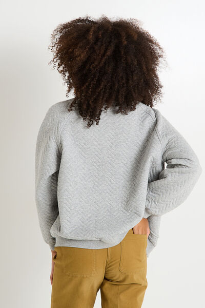 Bomber en maille matelassée femme