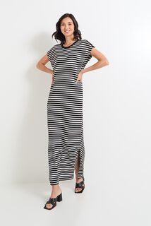 Robe col rond femme