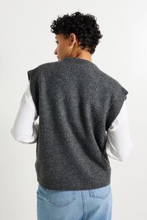 Gilet col V femme