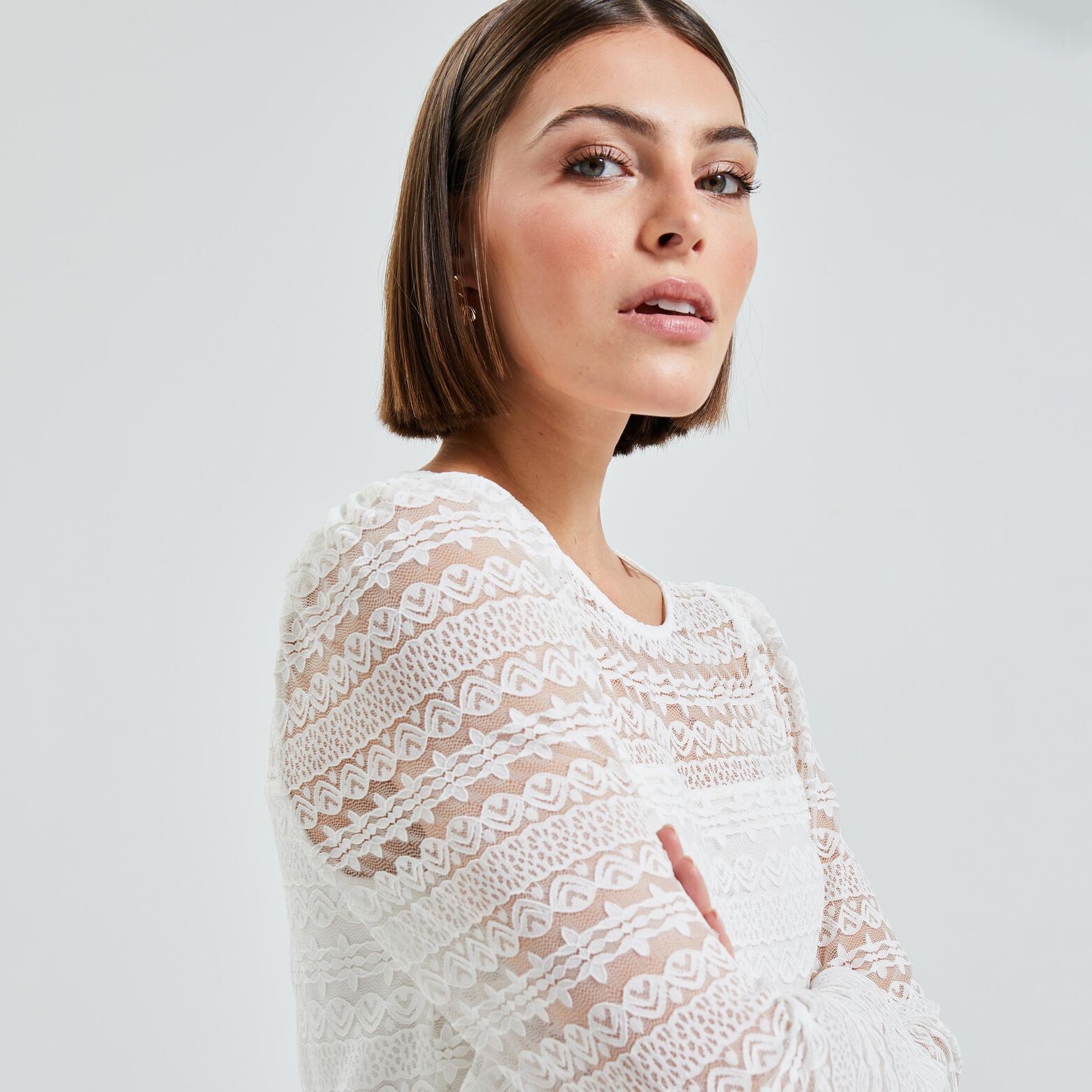 Tshirt dentelle femme