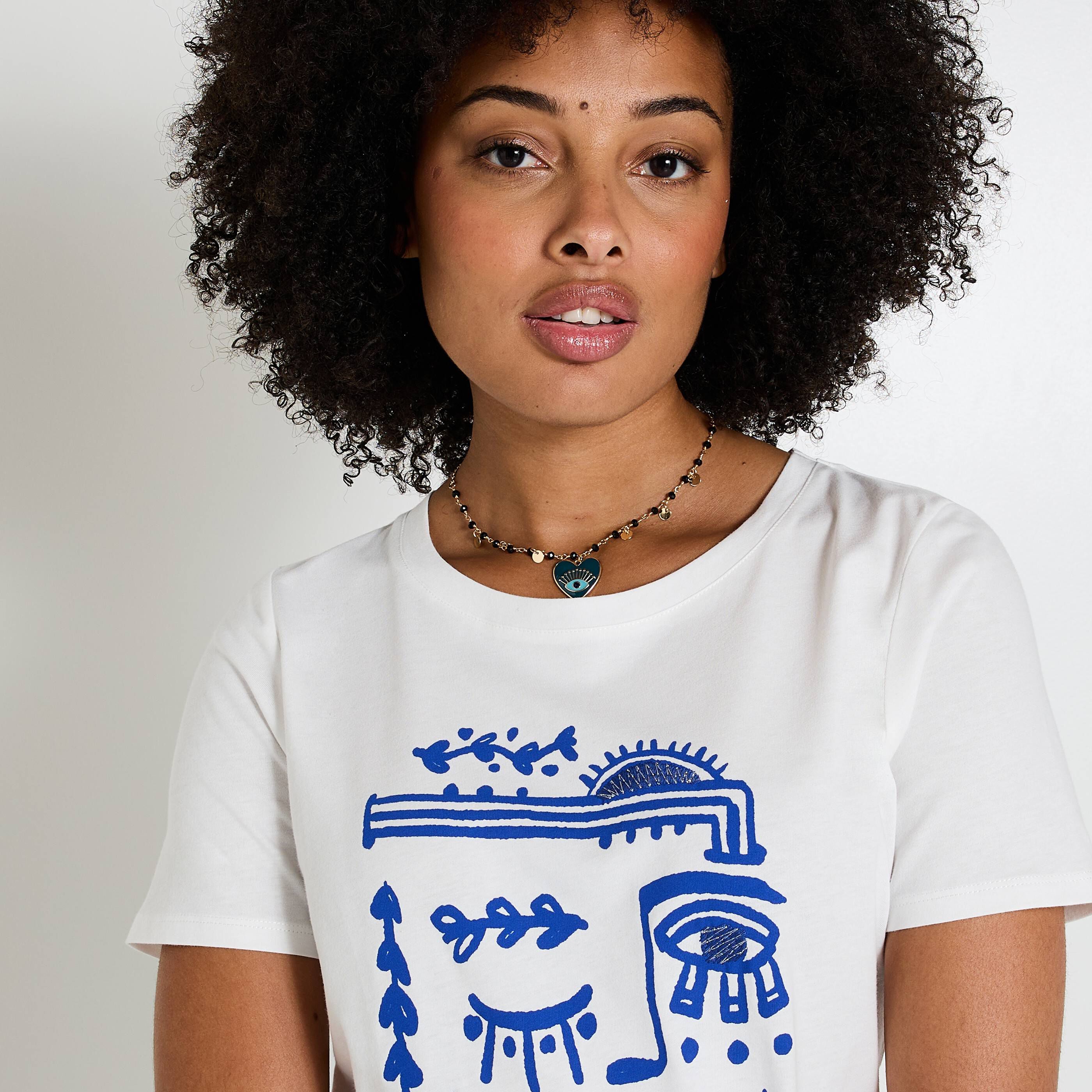 Tshirt print femme