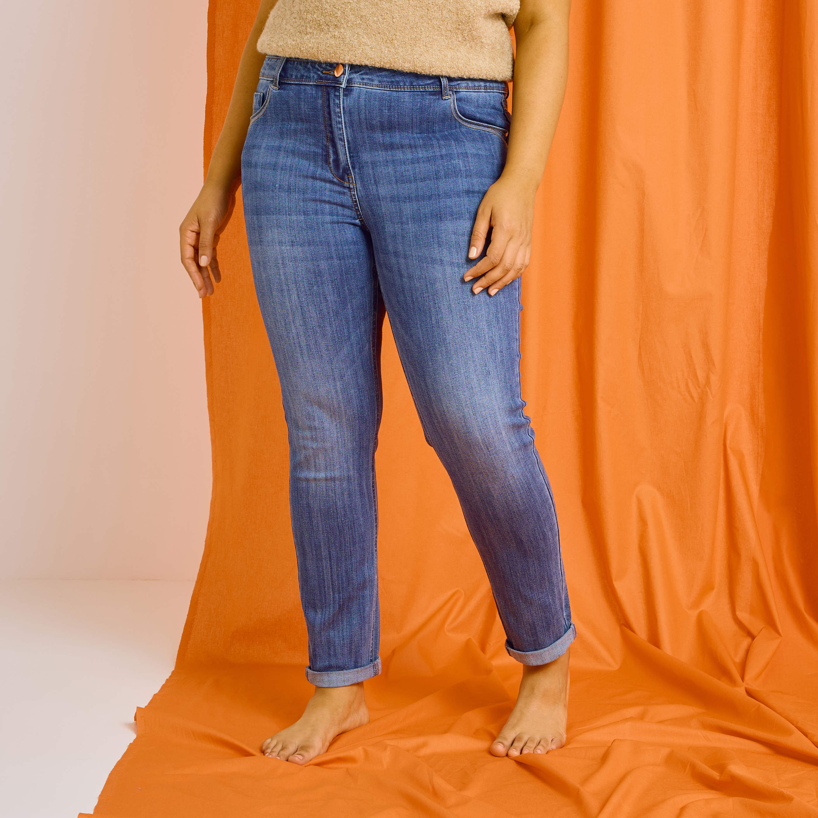 Jean raccourci HANOI R02 femme