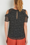 Blouse epaules ouvertes femme