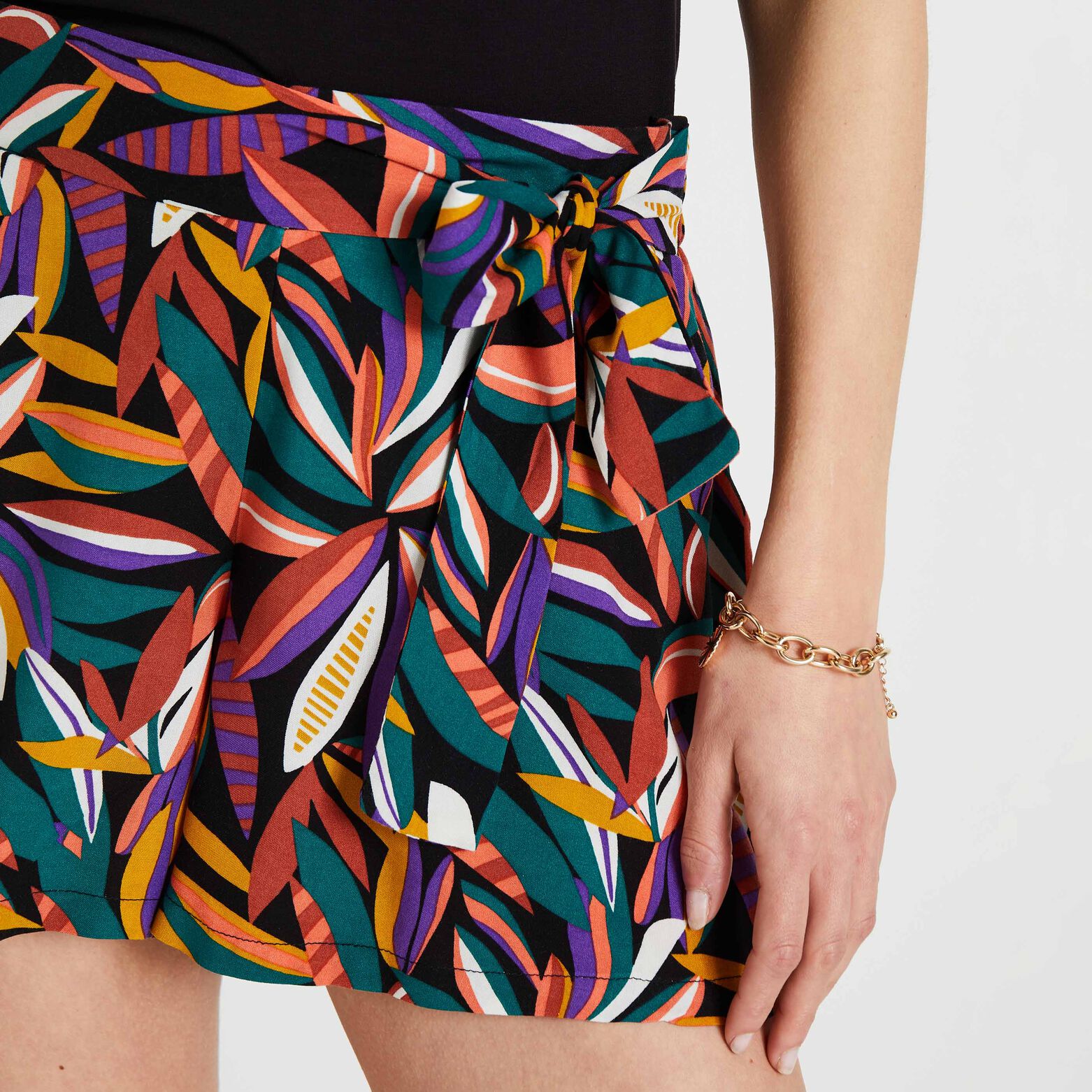 Short imprimé femme