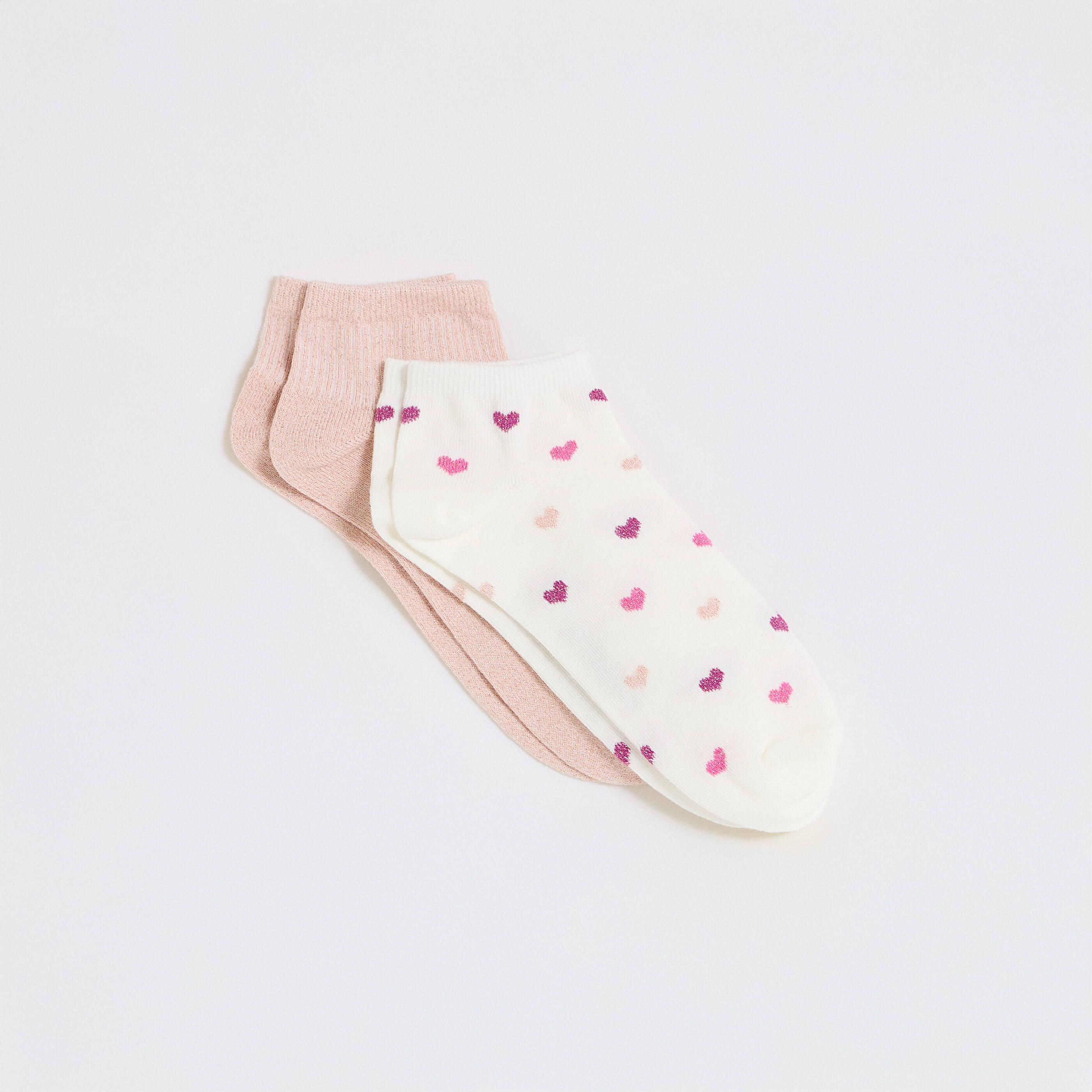 Lot de 2 paires de socquettes femme