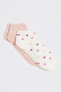 Lot de 2 paires de socquettes femme