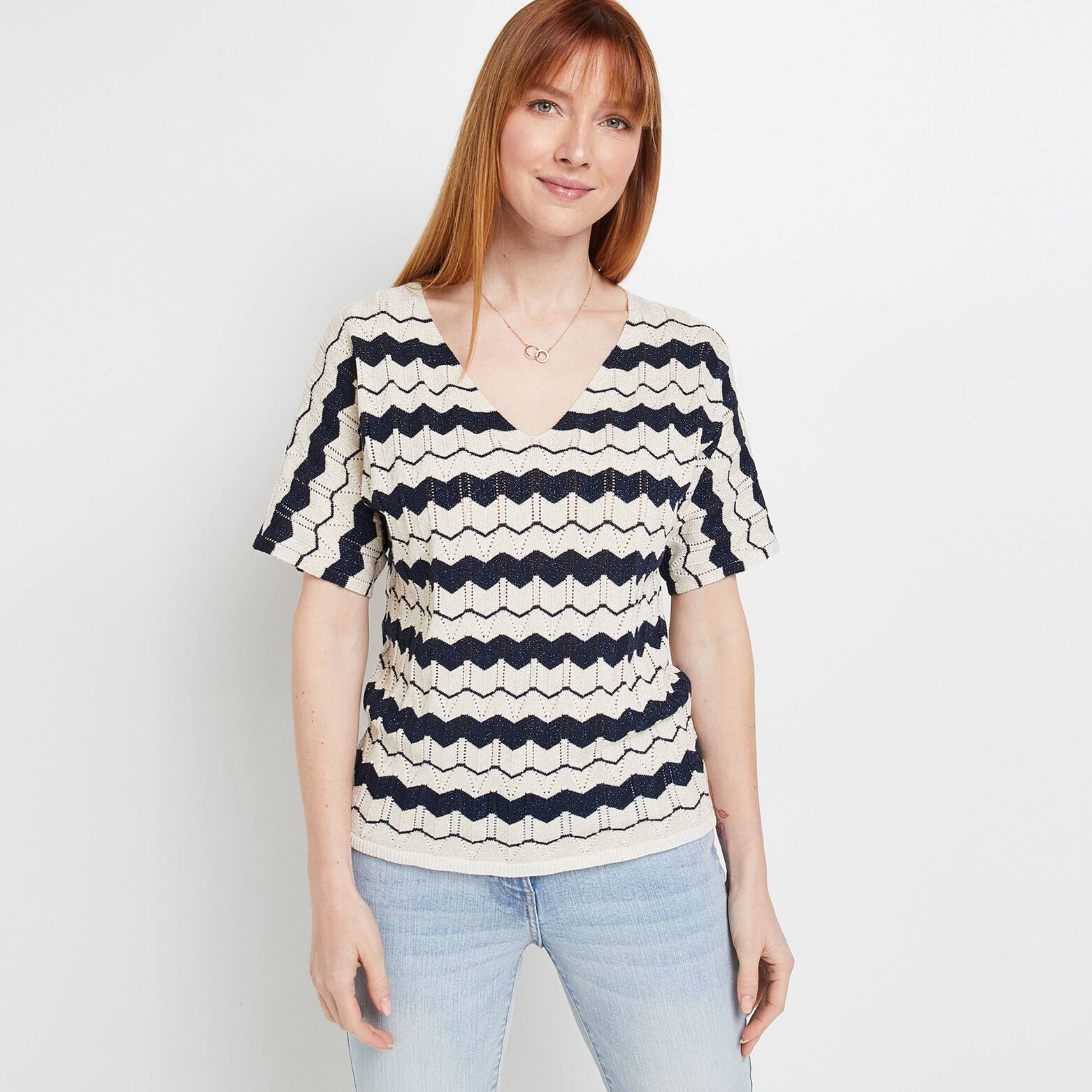 Pull ajouré femme