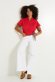 Blouse brodée femme