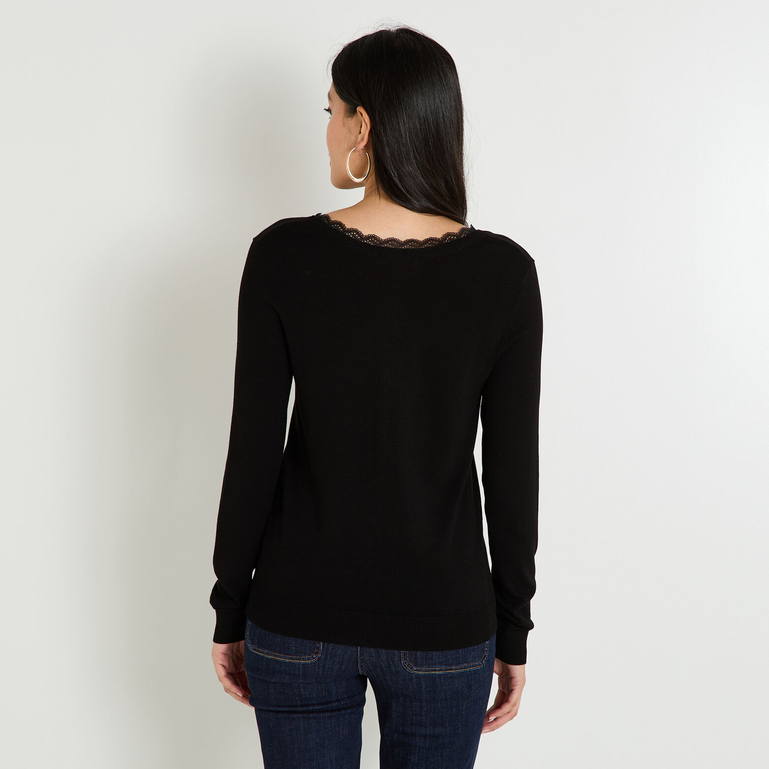 Gilet col V femme