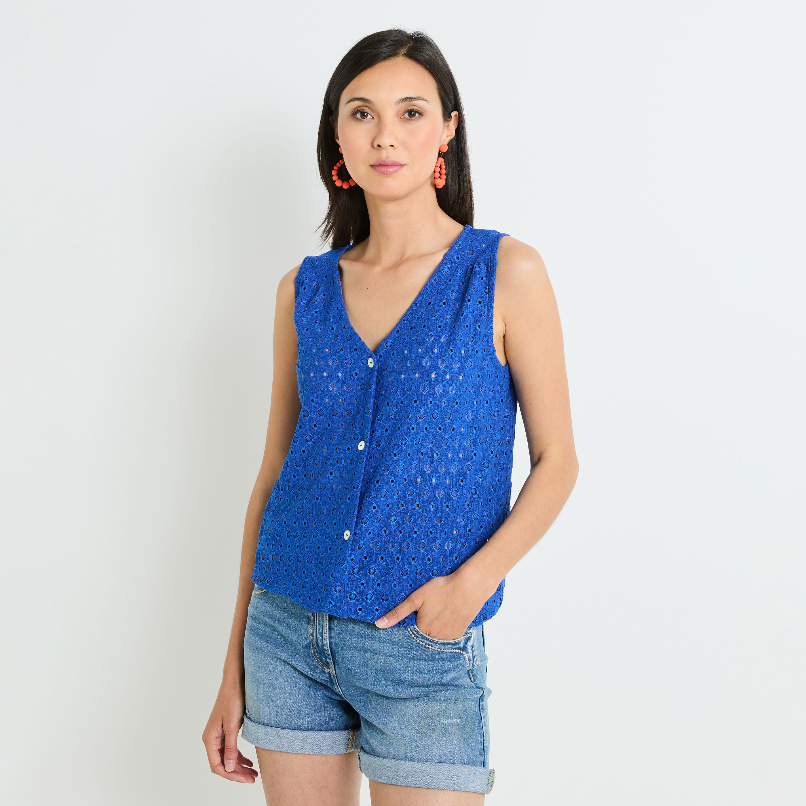 D&eacute;bardeur ajour&eacute; femme