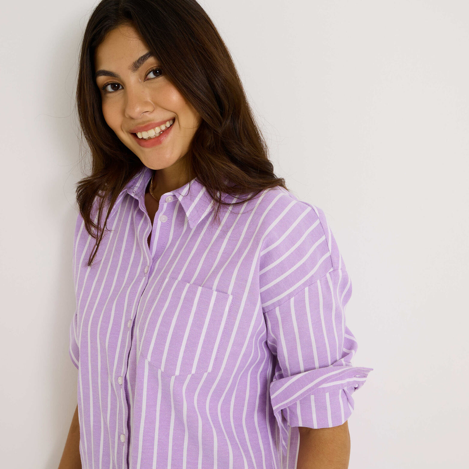 Chemise rayée femme