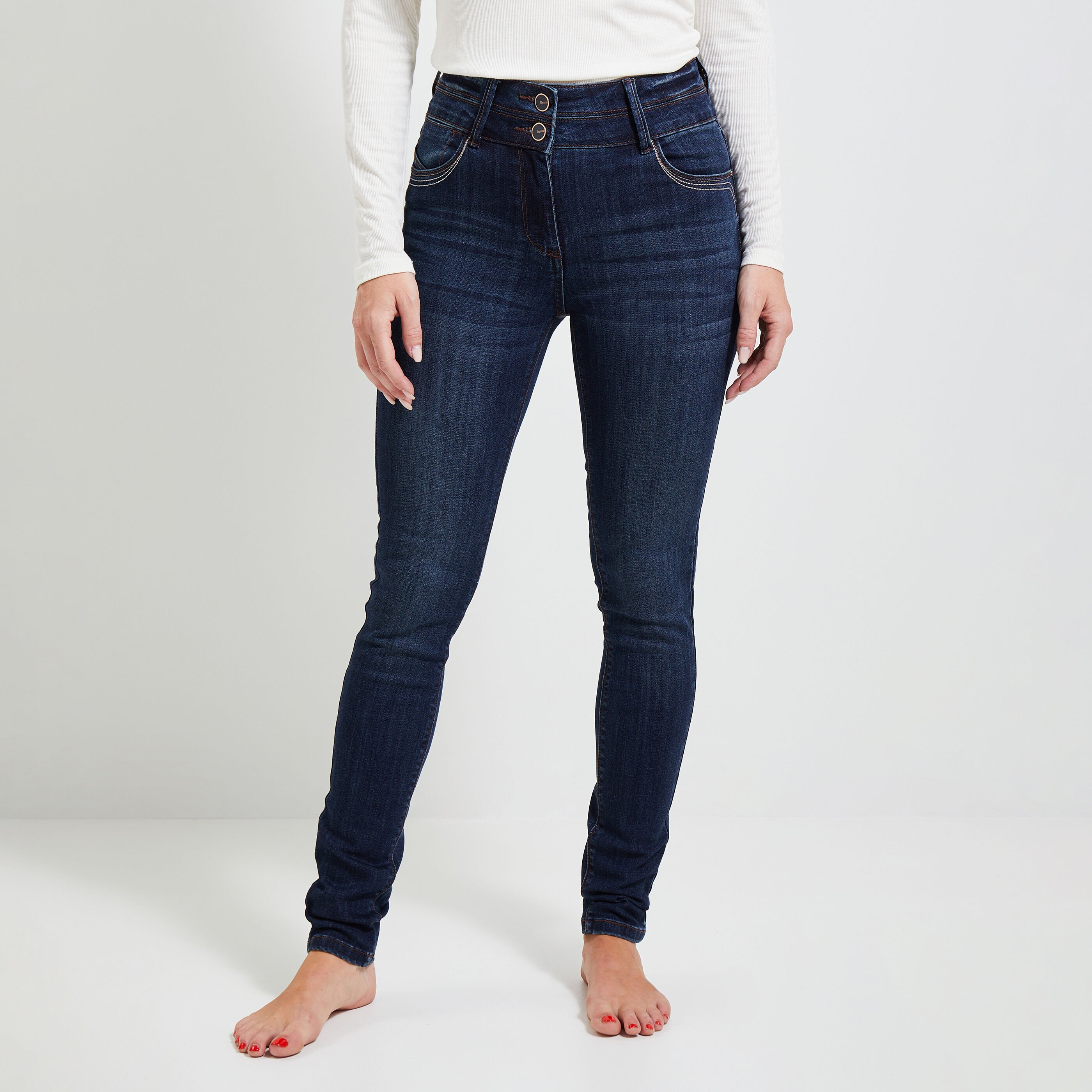 Jean slim taille haute MILAN femme Graindemalice