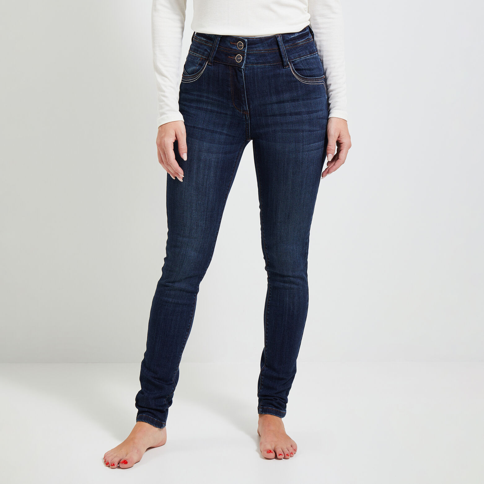 Jean slim taille haute MILAN femme