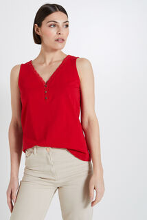 Débardeur col V femme