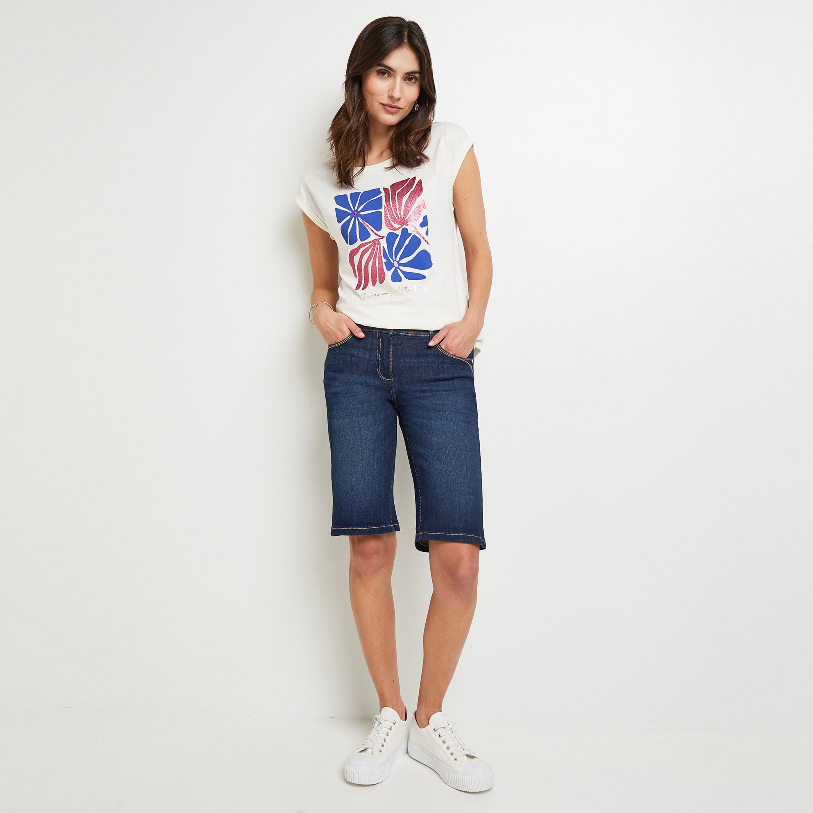 Bermuda en jeans femme hotsell