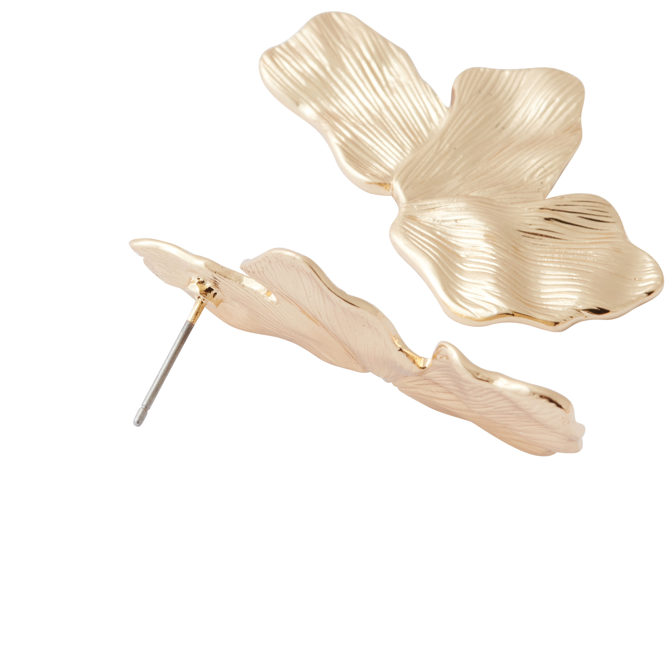 Boucles d'oreilles demi-fleur femme