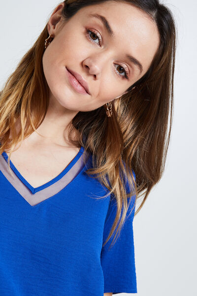 Blouse manches courtes femme