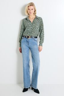 Chemise imprimé léopard femme