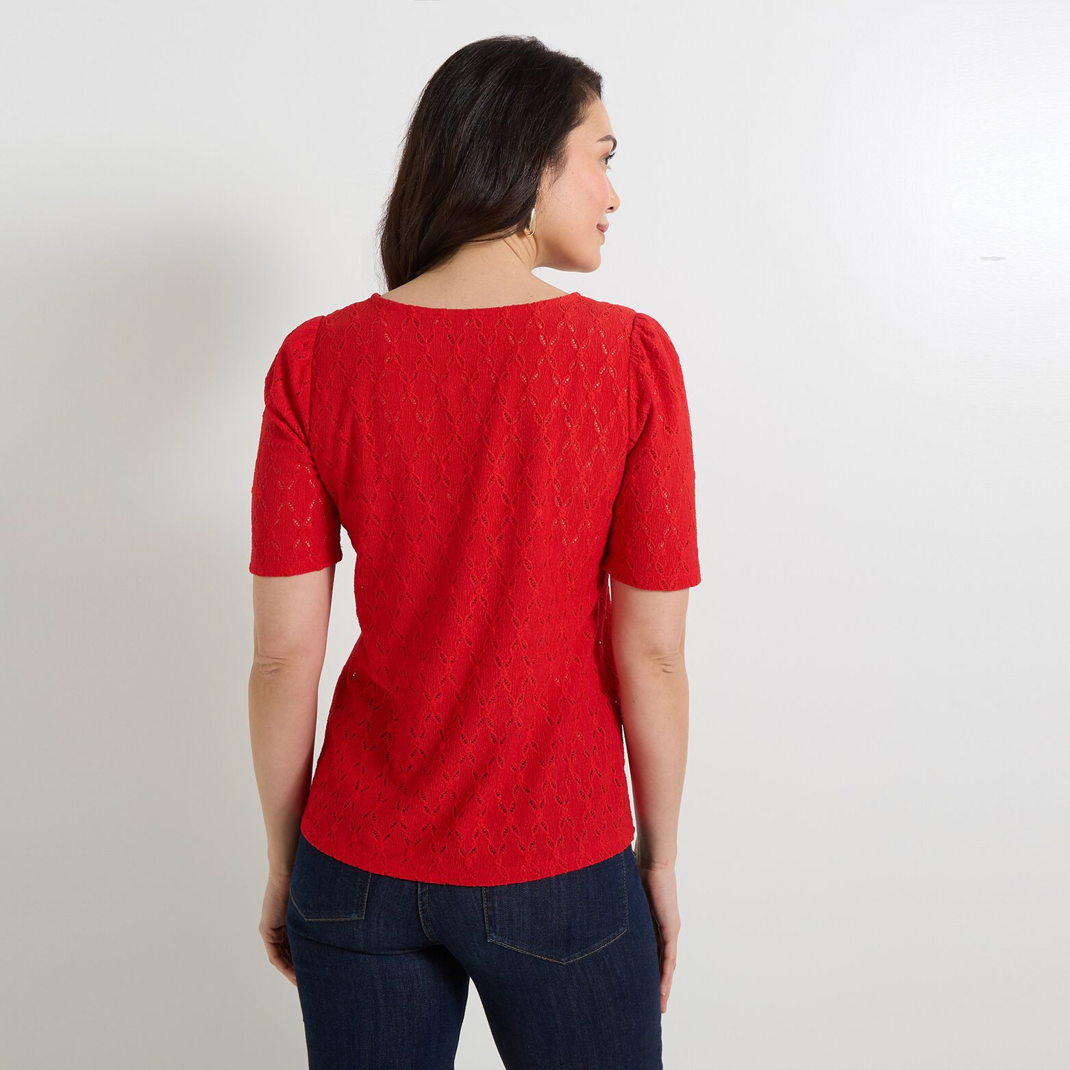 T-shirt col V femme
