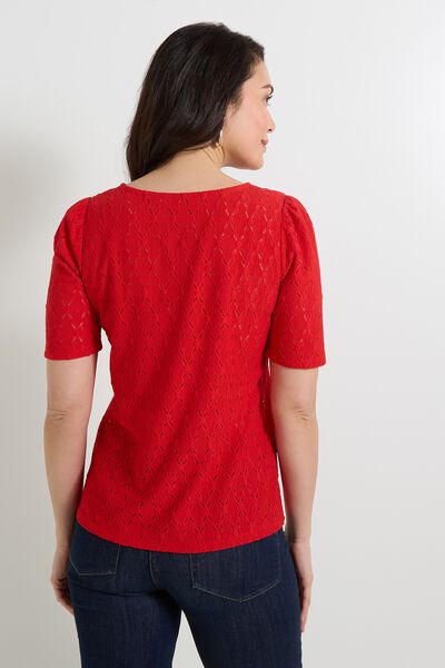 T-shirt col V femme