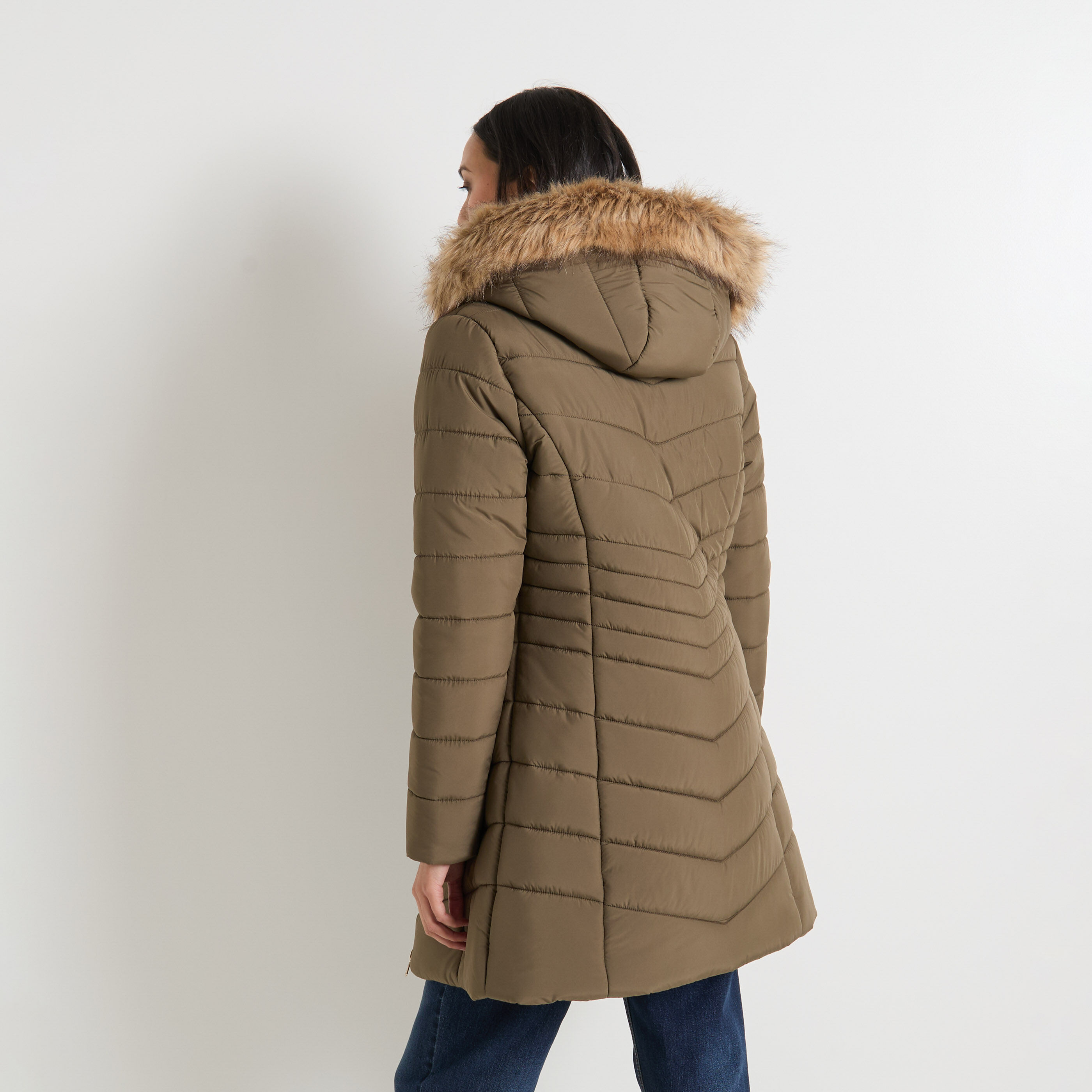 Doudoune mi-longue femme