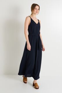 Robe longue unie femme