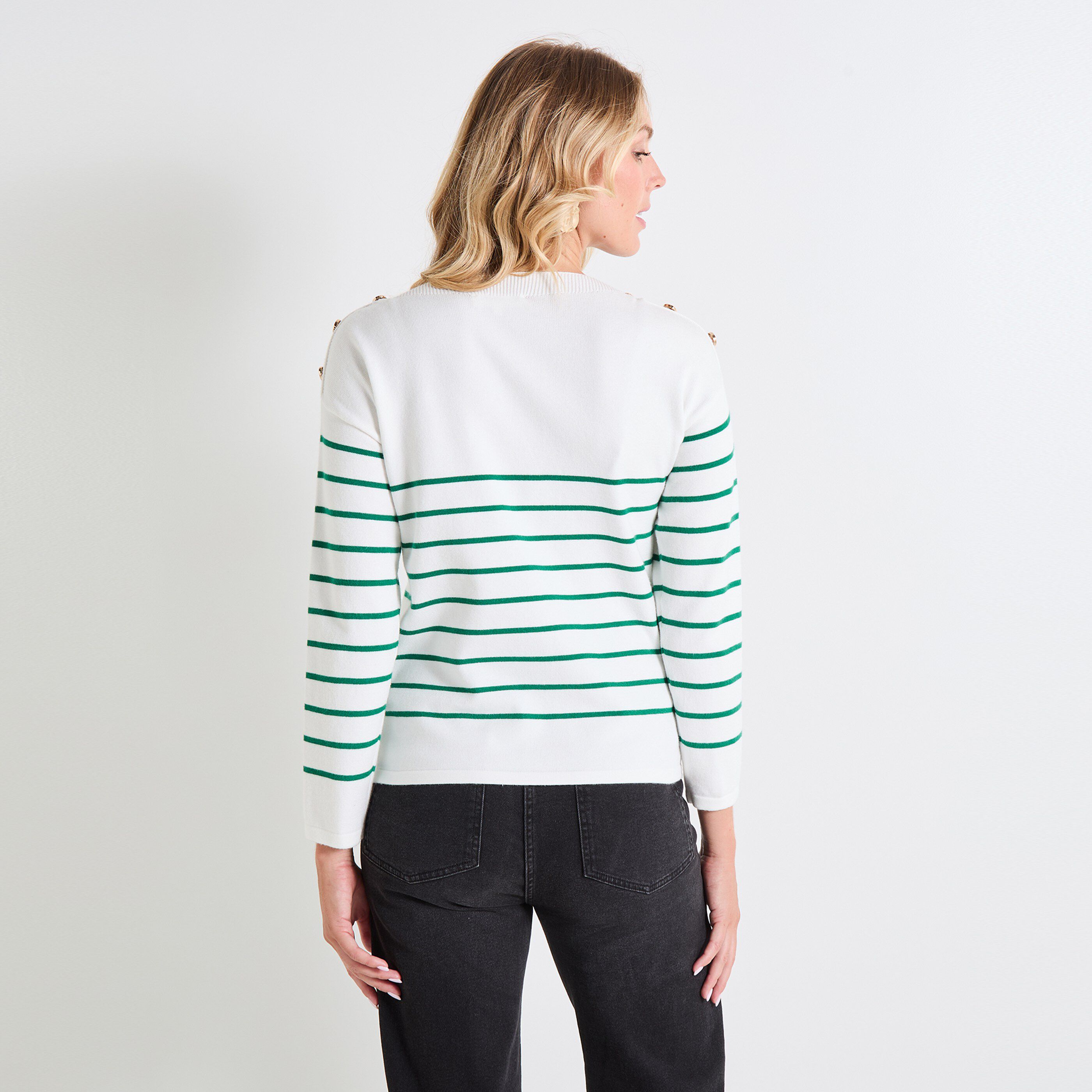 Pull col bateau femme